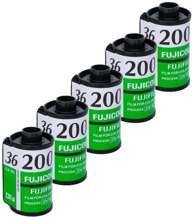 Fujifilm Fujicolor 200 135-36 EC 5-Pack, Fujifilm