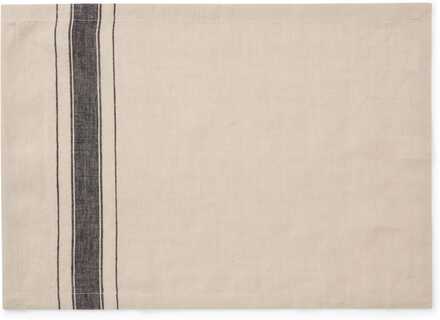 Tablett Linen Stripe 2-p 35x48cm Linne Beige