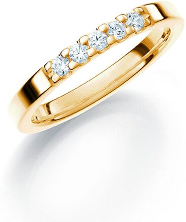 Diamantring i 18K guld, 74