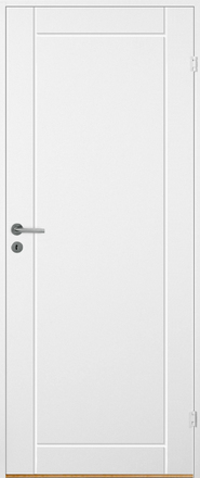Innerdörr Bornholm - Kompakt dörrblad med linjefräst dekor A3 Vit (standard) (NCS S 0502-Y)