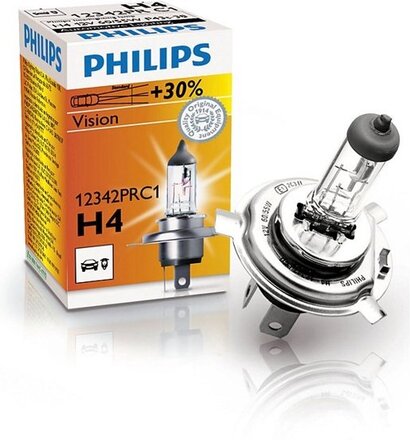 Philips Halogen H4 Lampa Vision +30%