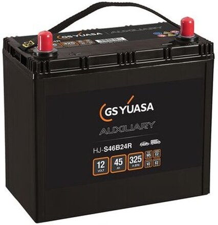 Bilbatteri Aux Backup AGM 12V Yuasa HJ-S46B24R