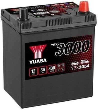 Bilbatteri SMF Yuasa YBX3054 12V 36Ah 330A