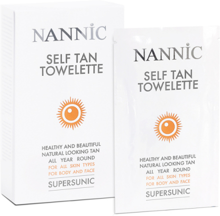 Nannic Supersunic Self Tan Towelette 8-pack