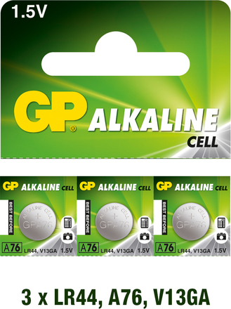 GP Alkaline Cell LR44 3 pack