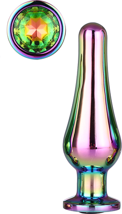 Gleaming Love Medium Pleasure Plug, Holographic Analplugg i metall