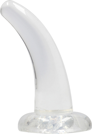 Crystal Clear non realistic dildo 11 cm, Clear