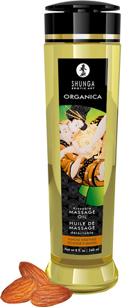 Shunga: Organica, Kissable Massage Oil, Almond Sweetness, 240 ml