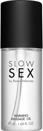 Bijoux Indiscrets: Slow Sex, Warming Massage Oil, 50 ml