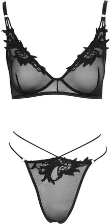 Cottelli Lingerie: Set BH & trosor, svart