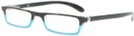 HIP Leesbril Duo zwart/blauw +2.5