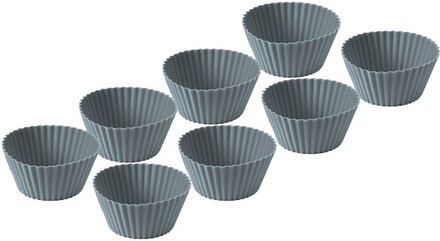 Muffinsformar i silikon, 8-pack, grå - Funktion