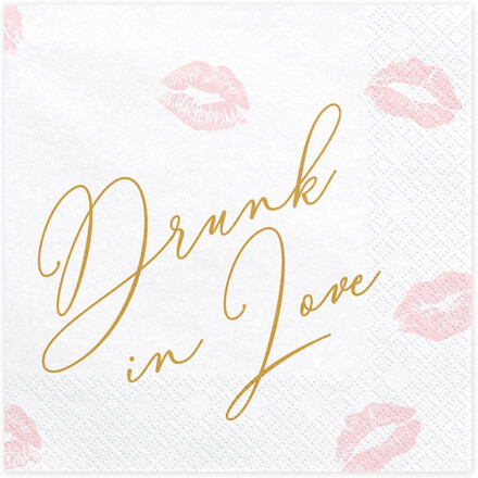 Servetter Drunk in love - PartyDeco