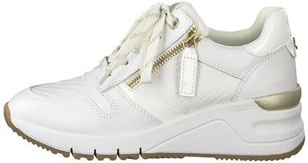 Tamaris Comfort Sneakers White Leather Structure