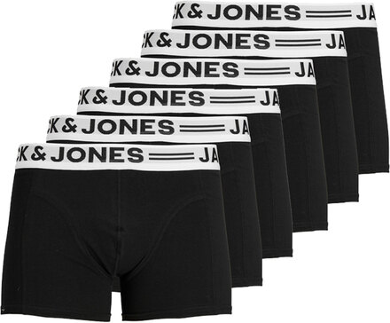 Jack & Jones Boxershorts SENSE Trunks 6-pack Zwart-XXL