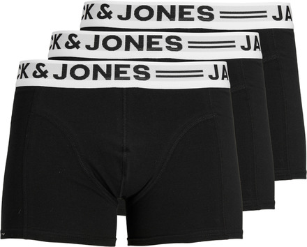 Jack & Jones Boxershorts SENSE Trunks 3-pack Zwart-M