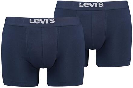Levi's Boxershorts Solid Basic Organic Cotton 2-pack Navy-M