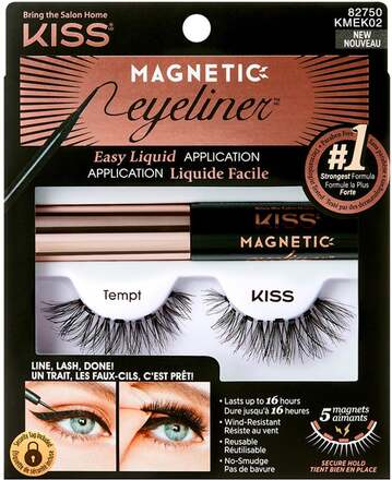 Kiss Magnetic Eyeliner Kit Tempt