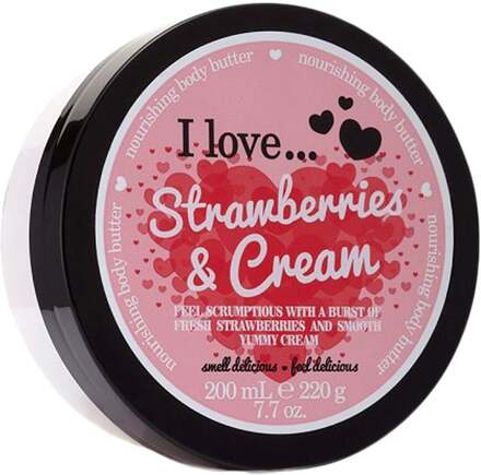 I love… Strawberries & Cream Nourishing Body Butter - 200 ml