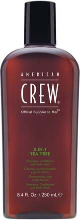 American Crew 3-in-1 Tea Tree Shampoo, Conditioner & Body Wash - 450 ml