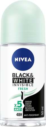 Nivea Invisible Black & White Roll-On Deodorant - 50 ml