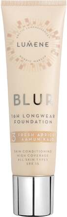 Lumene Blur 16H Longwear Foundation SPF15 3 Fresh Apricot - 30 ml
