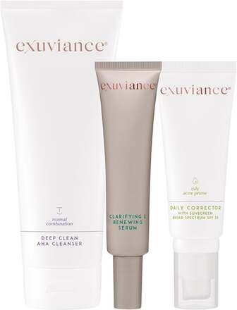 Exuviance Acne kit Cleanser 212 ml, Serum 30 ml, Daily SPF 40g