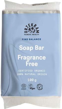 Urtekram Fragrance Free Soap Bar 100 g