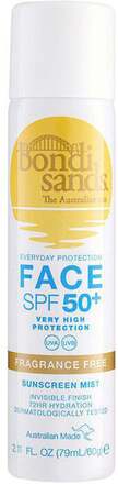 Bondi Sands SPF50+ Fragrance Free Face Mist 79 ml