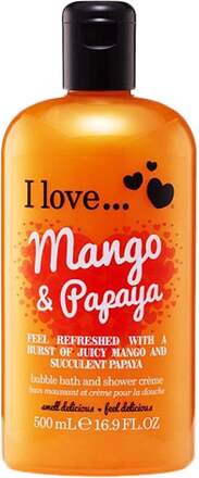 I Love Mango & Papaya Bubble Bath & Shower Créme - 500 ml