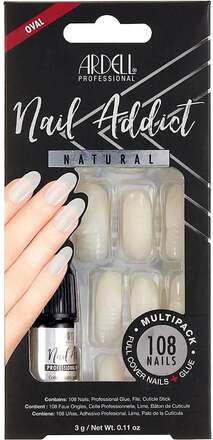 Ardell Nail Addict Natural Multipack Oval