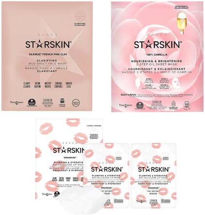 Starskin Starskin Trio Sheetmask 16g, Sheetmask 25g, Lip Mask 10g