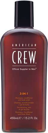 American Crew 3-In-1 Shampoo, Cond. Body Wash - 450 ml