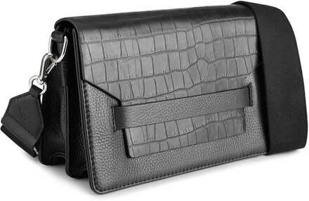 Markberg Arabella MBG Crossb., CalmCroc Black w/Black 24x16x8 cm