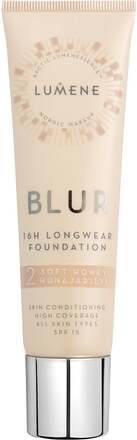 Lumene Blur 16H Longwear Foundation SPF15 2 Soft Honey - 30 ml