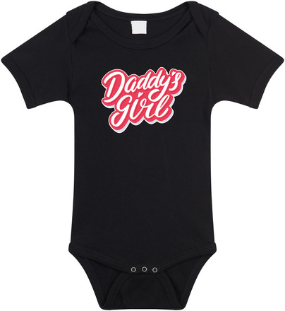 Daddys girl geboorte cadeau romper zwart voor babys