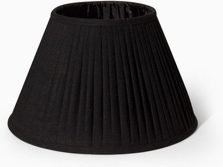 Lampskärm plisserad 40 cm svart linne