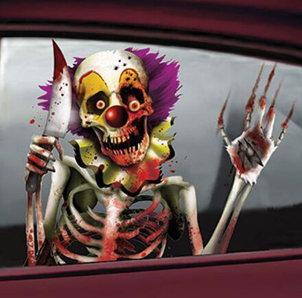 Halloween Fönsterdekoration Killer Clown
