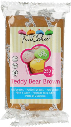 Sockerpasta Teddy Bear Brown 250 g