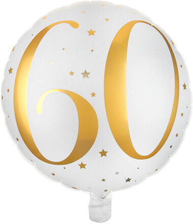 60 Års Folieballong Stjärnor