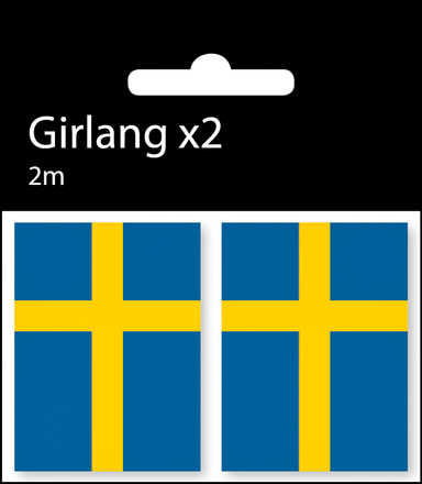 Flaggirlang Dekoration Sverige X-tra Mini