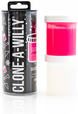 Clone-A-Willy - Refill Glow in the Dark Hot Pink Silicone