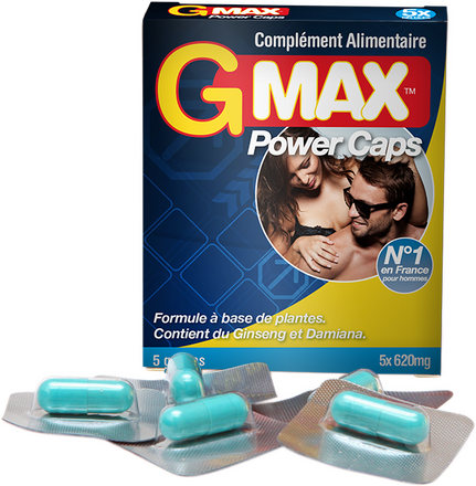 GMAX Power 5 kapslar-Hårdare stånd