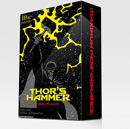 Thor's Hammer 10 kapslar-Sterk ereksjon