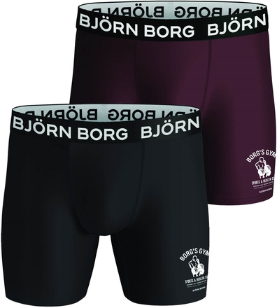 Björn Borg Performance Boxer Black/Red 2-pack