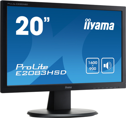 Iiyama e2083hsd - 20 inch - 1600x900 - Zwart