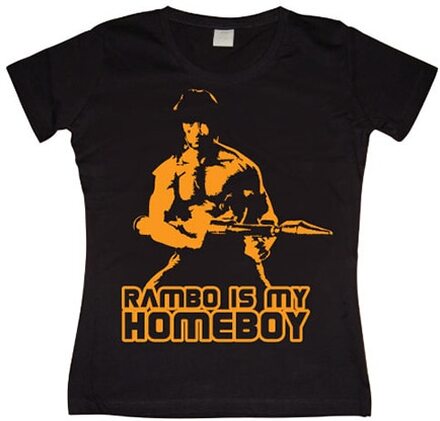 Rambo Is My Homeboy Girly T-shirt, T-Shirt