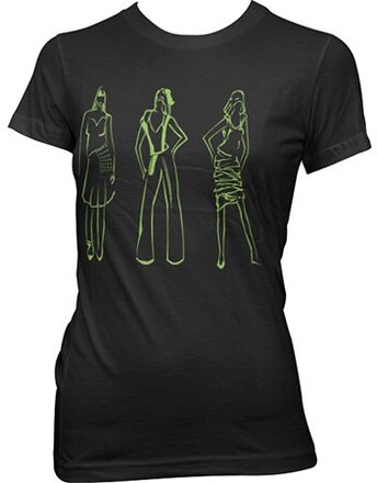 Catwalk Green Girly Tee, T-Shirt