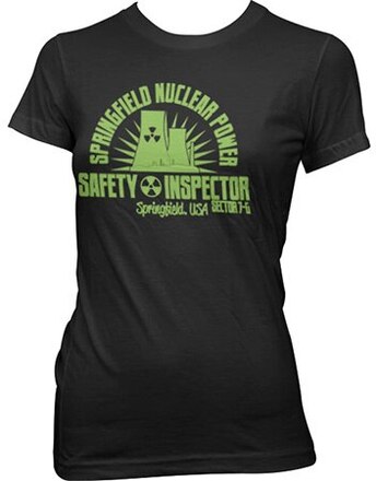 Springfield Nuclear Safety Inspector Girly T-Shirt, T-Shirt