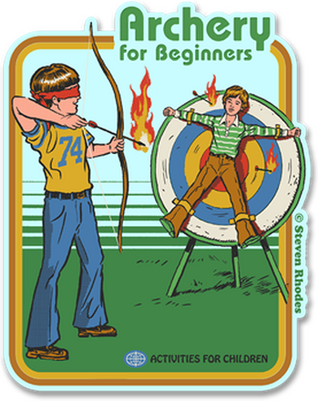 Steven Rhodes - Archery For Beginners Sticker, Accessories